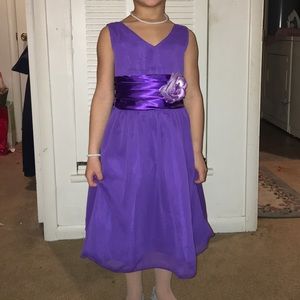 🥳🤗HP🥳 Girl’s Purple Chiffon Dress